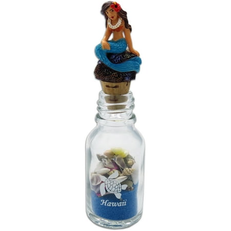 Souvenir Shell Bottle W/ Mermaid Topper