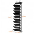 thumbnail image 5 of KEEPJOY 10 Tiers Mesh Over Door Shoe Organizer Storage, Hanging Shoe Holder for Door with Large Deep Pockets, Holds 20-30 Pairs of Shoes,Piano Whit, 5 of 8
