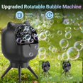 thumbnail image 2 of WWS-Rechargeable Bubble Machine for Kids Toddlers, Rotatable Bubble Blower with 38000+ Bubbles Per Minute, Automatic Bubble Maker Machine for Toddlers, Bubble Machine for Parties, Birthday Wedding, B, 2 of 4