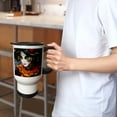 thumbnail image 2 of 3drose, Venice, Italy. Close up Carnival Participant Wearing Mask and Costume, 14oz Stainless Steel Travel Mug, 2 of 4