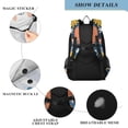 thumbnail image 3 of Backpack 12.9 *5.1 * 17.7 Inches Outing Backpack, Shopping Backpack, Travel Backpack Rabbit Surrounded by Flowers, 3 of 7
