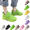 Fluorescent Green, variant on Women's Sneakers Low-top Solid Color Mesh Sneakers, Lace Up Platform Casual Trainers Fashion Chunky Sneakers Athletic Gym Workout Comfortable Breathable Lightweight Fluorescent Green