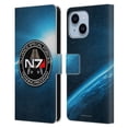 thumbnail image 1 of Head Case Designs Officially Licensed EA Bioware Mass Effect 3 Badges And Logos N7 Training Program Leather Book Wallet Case Cover Compatible with Apple iPhone 14 Plus, 1 of 6