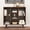 Walnut, variant on Manxile 3 Tier Cube Bookshelf, Retro Wood Bookshelves Storage Organizer Shelf, Freestanding Open Book Shelves