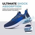 thumbnail image 4 of REABO Men's Slip-on Breathable Air Cushion Running Shoes, DarkBlue, Size 11, 4 of 9