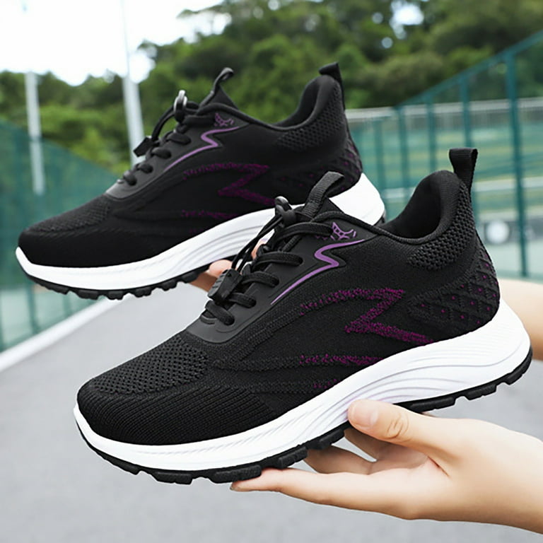 YOUSNH Middle Aged and Elderly Mother Shoes 2024 Fall Sports Breathable Comfortable Single Shoes Trend Walking Shoes Sneakers for Women Black 6.5 YOUSNH Middle Aged and Elderly Mother Shoes 2024 Fall Sports Breathable Comfortable Single Shoes Trend Walking Shoes Sneakers for Women Black 6.5