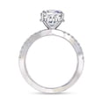 thumbnail image 4 of IGI Certified Lab Grown Diamond Engagement Ring | Center 8mm Cushion Cut Split Shank Solitaire Hidden Halo Wedding Rings For Women In 18k Solid White Gold | F-G, VS-SI Quality (2.45 Ctw) Ring Size-6.5, 4 of 4