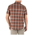 thumbnail image 2 of 5.11 Tactical Men's Poly-Cotton Hunter Plaid Short Sleeve Shirt, Mahogany Plaid, Medium, Style 71374, 2 of 5