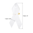thumbnail image 2 of Uxcell 50 Pieces White Polyester Ribbon Satin Pins, Awareness Ribbon Satin with Safety Pins, 2 of 6