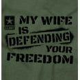 thumbnail image 2 of US Army Logo Wife Defending Freedom Men's Big & Tall Long Sleeve Graphic Tee Brisco Brands 2X, 2 of 5