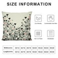 thumbnail image 5 of Nawypu  Valentine's Day Pillow Covers Small Black Grey Hearts Decor White Throw Pillow Covers Valentine's Day Cushion Case Decoration for Sofa Couch, 5 of 5