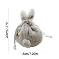 thumbnail image 3 of Kbndieu Plush Easter Bunny Bags, Cute Easter Basket with Rabbit Ears for Kids Boys Girls, Easter Egg Hunt Baskets for Easter Decorations Candy Gifts, 3 of 6
