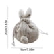 thumbnail image 3 of Bolsa De Almacenamiento De Peluche Bolsa de almacenamiento de conejo de peluche gris con orejas, bolsa de Pascua con cordón para dulces y decoraciones, 1 unidad JASKFLY, 3 of 8