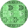 thumbnail image 1 of Ahgly Company Indoor Round Persian Emerald Green Traditional Area Rugs, 8' Round, 1 of 4