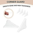 thumbnail image 3 of Uxcell 60Pcs Triangle Glass Corner Protector, 0.2 Inch Plastic Glass Table Corner Protector Transport Corner Guard for Glass, Ceramics, Wood, and Steel(Rounded Corner, Clear), 3 of 6