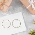 thumbnail image 6 of 925 Sterling Silver Hoop Earrings for Women Jewelry 14K Yellow Gold Plated Birthday Valentines Day Gifts for Women, 6 of 6