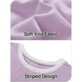 thumbnail image 6 of SNOWSONG Clearance! 3/4 Sleeve Tops for Women, Women's Knit Tops Casual Crew Neck Loose Trendy Blouses T Shirts, Womens Fall Tops, Blouses for Women Purple XL, 6 of 6