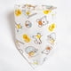thumbnail image 1 of Baby Bib Cotton Triangle Burp Cloth Double Layer Snap Button Pretty Pattern for ToddlerYellow Bear, 1 of 1