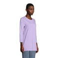 thumbnail image 3 of Lands' End Women's Tall 3/4 Sleeve Supima Cotton Crewneck Tunic, 3 of 3