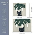 thumbnail image 2 of Yayeee Toggle Light Switch Wall Plate 2-Gang 4.56"x4.48" Decorative Outlet Cover, Black Cat Plants, 2 of 7