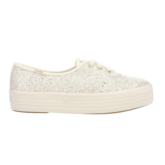 Keds Womens Point Glitter Celebrations Lace Up  Athletic Sneakers Casual Sh