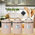 thumbnail image 3 of Kitchen Storage Jars Set 3Pcs Household Organizer for Garlic Kitchen Counter Food Flour, 3 of 8