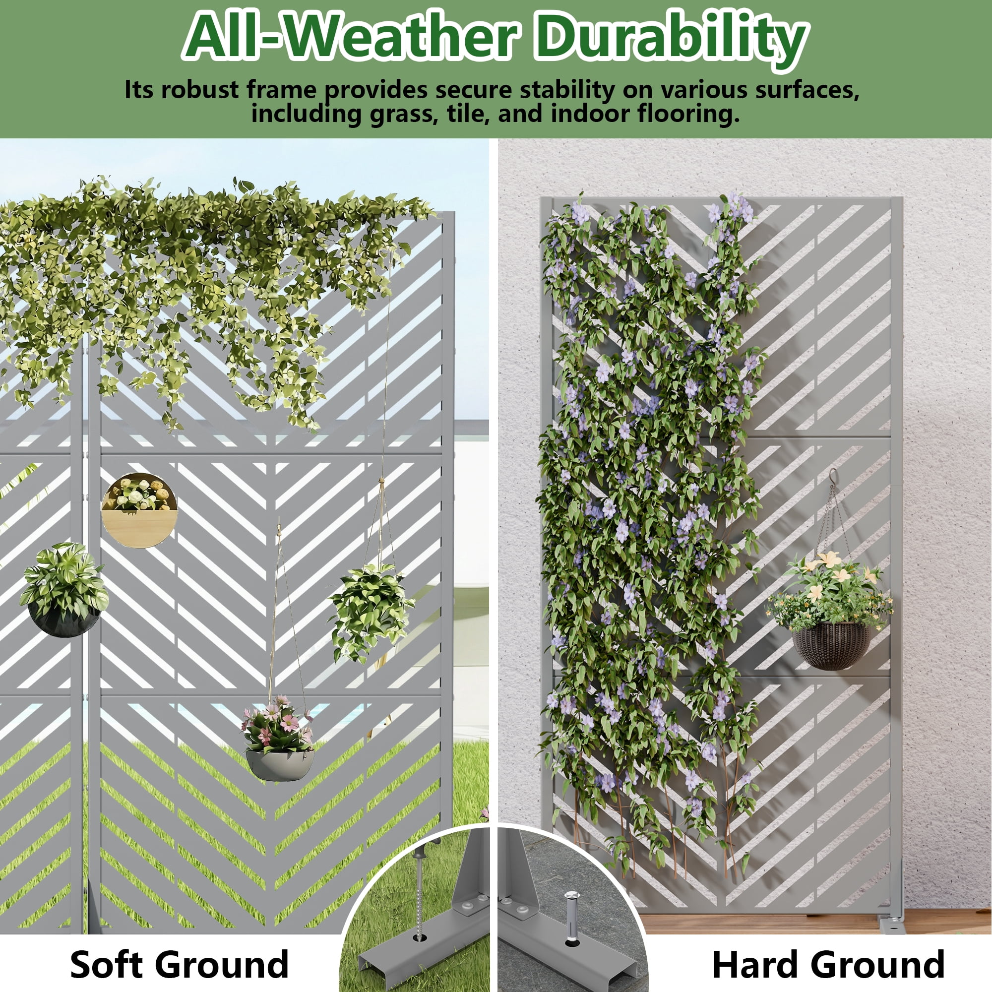 Privacy Metal Screen Fence Panel