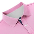 thumbnail image 6 of Polo T Shirts for Men Work Business Slim Fit Short Sleeve Golf Casual Tops Button Up Collared Performance Moisture Wicking Mens T-Shirts Pink XXL, 6 of 6