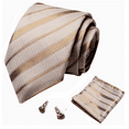 thumbnail image 2 of Visaccy Men's Wedding Tie Set And Pocket Silk Necktie Cufflinks for Party Prom, 2 of 4