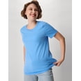 thumbnail image 7 of Hanes Perfect-T Women's Cotton Crewneck T-Shirt Carolina Blue S, 7 of 7