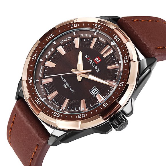 NF9056 Sport Watch For Men Elite Alloy Case 47mm Dial 24mm Strap 30M Water Resistant