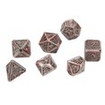 thumbnail image 4 of Juego de dados poliédricos de aleación de Zinc, 7 Uds., juego de mesa portátil divertido para fiestas navideñas, dados para juego de rol, 4 of 9