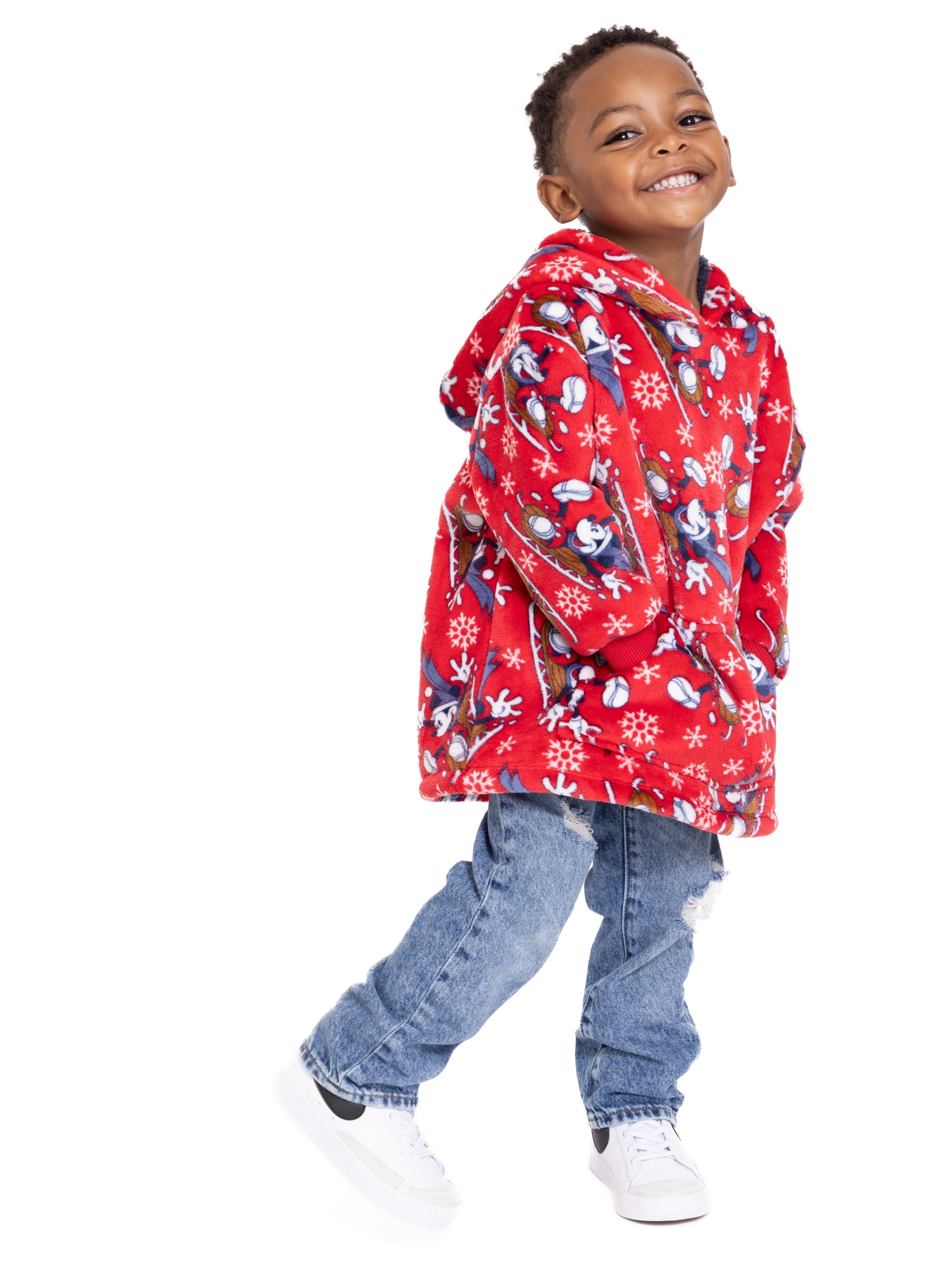 Disney Mickey Mouse Toddler Boys Super Soft Snugit Hoodie, Sizes 12 Months-5T