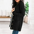 thumbnail image 3 of Cardigan Chandail d'Hiver pour Femmes Manches Longues Ouvert Manteau Tricoté avec Poche, 3 of 7