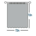 thumbnail image 6 of Waterproof Shower Curtain Liner PEVA Clear Shower Liner,  72”x72”  Plastic Shower Curtain with Magnets for Bathroom, Frosted Lightweight , 12 Hooks, Mold & Mildew Resistant, 6 of 8