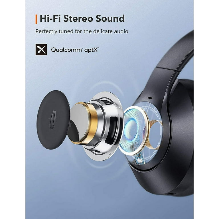 TaoTronics TT BH055 Hybrid Active Noise Cancelling Bluetooth Headphones SB61