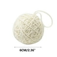 thumbnail image 3 of Szbaoan 6x6cm Handmade Yarn Christmas Ball DIY Knitting Ornament for Tree Festive Wool Wrapping Decor Hanging Craft Supply for Home Holiday Decoration, 3 of 6
