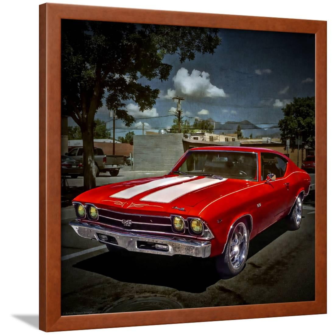 Textured Image Of Classic Car In America Framed Print Wall Art By Textured Image Of Classic Car In America Framed Print Wall Art By Salvatore Elia