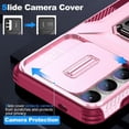 thumbnail image 5 of Funda para GANGXUN Samsung Galaxy S24 - Soporte metálico, Función magnética, Rosa, 5 of 5