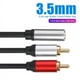 thumbnail image 3 of Cable RCA 2RCA Macho una Hembra de 3,5Mm, Cable Auxiliar de Audio, Cable Jack Rca de 3,5Mm para TeléFono MP3, Cine en Casa, DVD, Cable de Audio 2RCA, 3 of 10