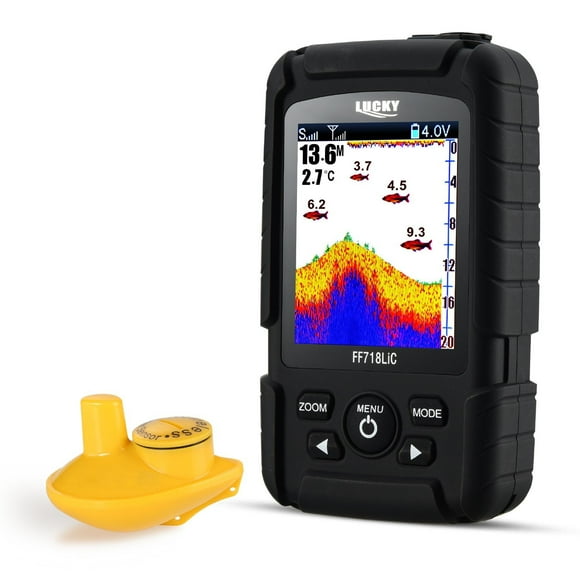 LUCKYLAKER Portable Fish Finder for Recreational Fishing from Dock, Shore or Bank Depth Finder