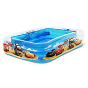 GoFloats Disney Pixar Cars 8x6 Inflatable Pool Inflatable Pool for Kids and Adults, Blue (DIS-POOL-8x6-CARS)