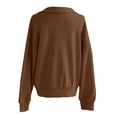 thumbnail image 5 of Half Zip Pullover Sweatshirt For Women Long Sleeve Casual Pullover Fleece Sweatshirt For Women Soft Sweatshirt 1/4 Zip, 5 of 6