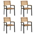 thumbnail image 1 of vidaXL 5 Piece Garden Dining Set Solid Wood Acacia and Metal, 1 of 5