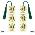 thumbnail image 2 of Kdxio Avocado1 Print Metal Tassel Bookmarks,Perfect Gift for Art Lovers and Bookworms Metal Bookmarks for Women, 2 of 8