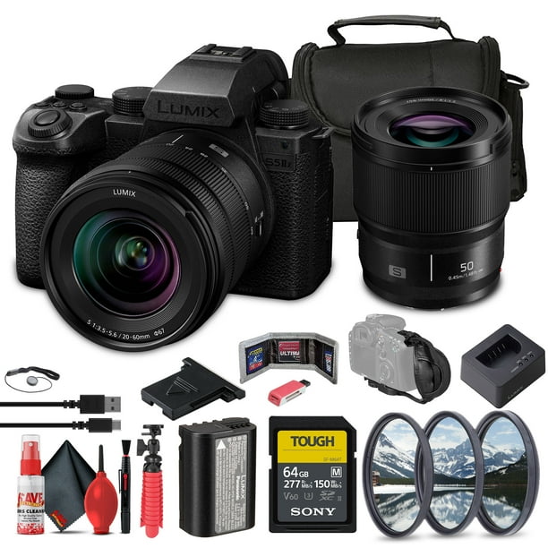 Panasonic Lumix S5 IIX Mirrorless Camera with 20-60mm and 50mm