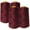 Burgundy, variant on AK Trading 4-Pack Ivory All Purpose Sewing Thread Cones (6000 Yards Each) of High Tensile Polyester Thread Spools for Sewing, Quilting, Serger Machines, Overlock, Merrow & Hand Embroidery.