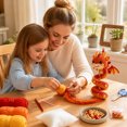 thumbnail image 5 of Beginner Friendly Dragon Crochet Kit, DIY Enchanted Dragon Spiral Hanging Ornament with Yarn, Hook, Beads, Stuffing & Pom-poms, Handmade Craft Set for Wall Window Car Decor and Gift, 5 of 8