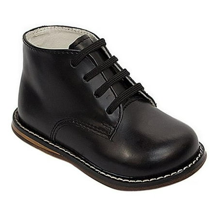 8190 Plain Infant Walking Shoes, Black - Medium - Size
