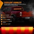 thumbnail image 3 of Nilight Amber Red 144LED Strobe Light Bar with Controller for Front/Rear Windshield Warning Lights Cars Trucks, 3 of 9